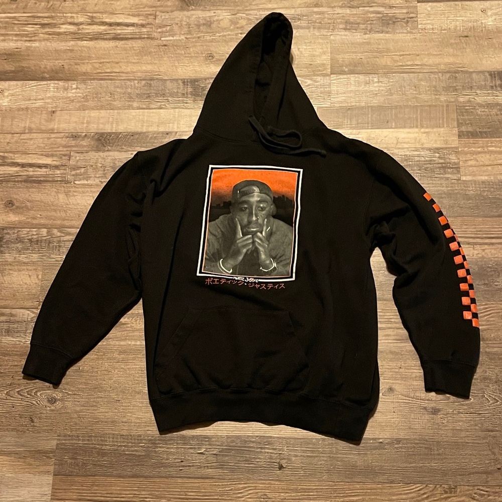 Poetic Justice 2Pac Hoodie Black and Red🔥🔥🔥🔥